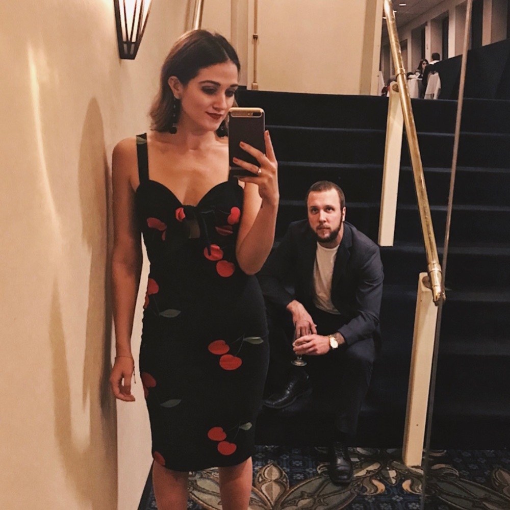 Forever 21 Cherry 🍒 Bodycon Midi Dress